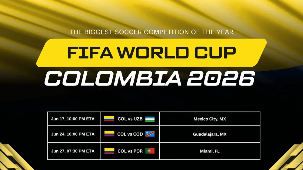 Colombia Group Stage Games